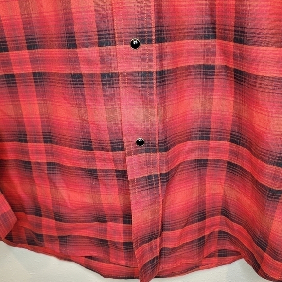 Roper Red Plaid Long Sleeve - Picture 3 of 8